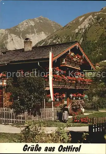 Grossdorf Kals Haus Tembler Kat. Kals Grossglockner