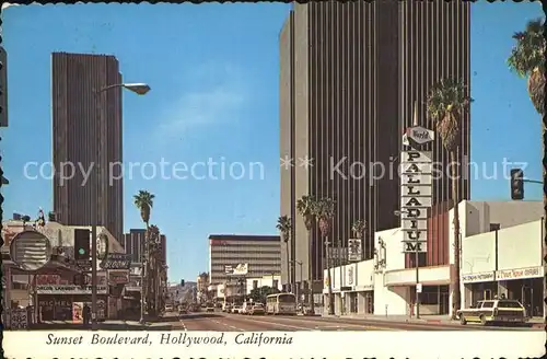 Hollywood California Sunset Boulevard Kat. Los Angeles United States