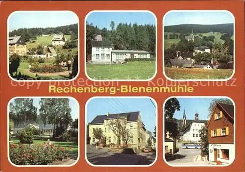 Rechenberg Bienenmuehle Osterzgebirge Parkanlage Cafe am Waldbad Ferienheim zur Post  Kat. Rechenberg Bienenmuehle