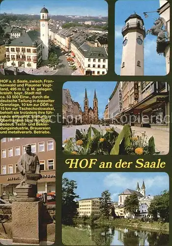 Hof Saale Rathaus Waerschtlamo Kat. Hof