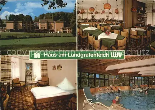 Nidda Haus am Landgrafenteich Erholungsheim fuer Kriegsopfer Kat. Nidda