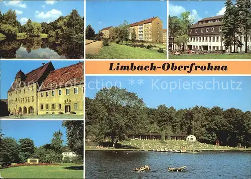 Limbach Oberfrohna Stadtpark Hoher Hain Hotel Voelkerfreundschaft Rathaus 