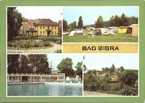 Bad Bibra Kuranlage Campingplatz Waldbad Kat. Bad Bibra