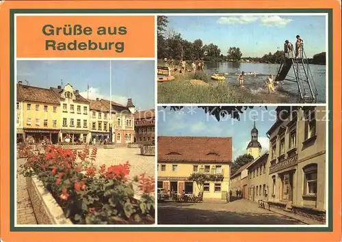 Radeburg Platz 6. Mai Roederstausee Dresdner Strasse Kat. Radeburg