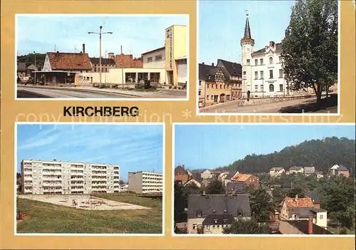 Kirchberg Sachsen Einkaufszentrum Rathaus Stadtansicht Kat. Kirchberg Sachsen