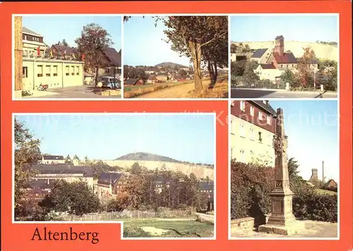 Altenberg Dippoldiswalde HO Gaststaette Knappensaal Geisingberg Binge Bergbau Postmeilensaeule Kat. Altenberg