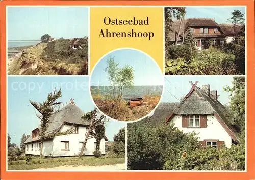 Ahrenshoop Ostseebad Hohes ufer Rohrdachhaus Toepferstrasse Bodden Haus Grenzweg Kat. Ahrenshoop