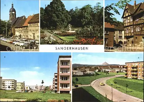 Sangerhausen Suedharz Markt Rosarium Kornmarkt Wilhelm Pieck  Kat. Sangerhausen