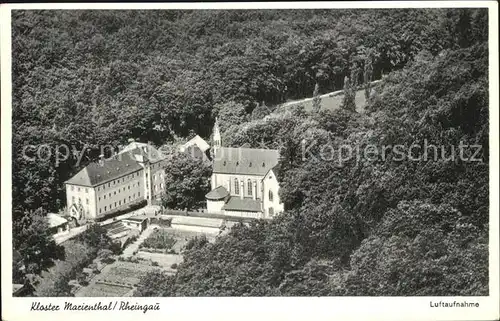 Oestrich Winkel Kloster Marienthal Fliegeraufnahme Kat. Oestrich Winkel