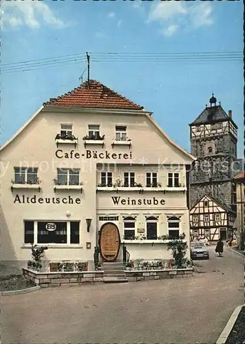 Bischofsheim Rhoen Altdeutsche Weinstube Cafe Keller  Kat. Bischofsheim a.d.Rhoen