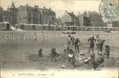 Saint Aubin sur Mer Calvados La Plage Strand Kat. Saint Aubin sur Mer