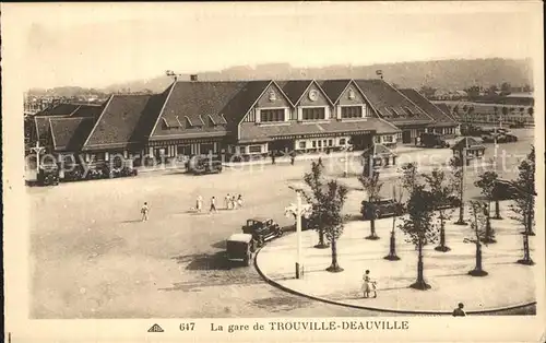 Trouville sur Mer La gare de Trouville Deauville Bahnhof Kat. Trouville sur Mer