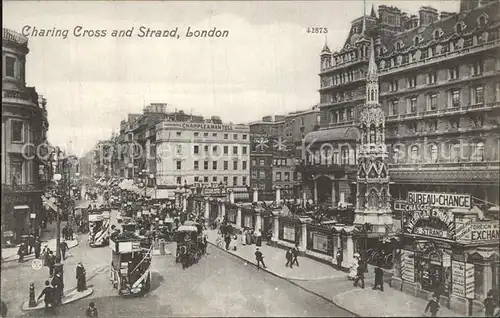 London Charing Cross cand Strand Traffic Kat. City of London
