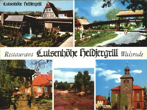 Walsrode Lueneburger Heide Luisenhoehe Heidjergrill Kat. Walsrode