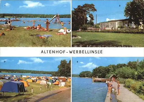 Werbellinsee Altenhof Altenhof Camping Strand Kat. Schorfheide