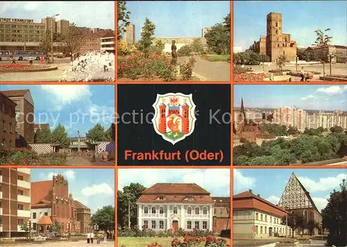 Frankfurt Oder Hotel Stadt Frankfurt Botanischer Garten Marienkirche Konzerthalle Kat. Frankfurt Oder