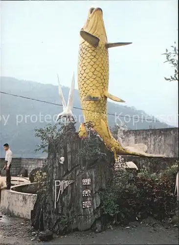 Taiwan Carp Lake Fischskulptur Kat. Taiwan