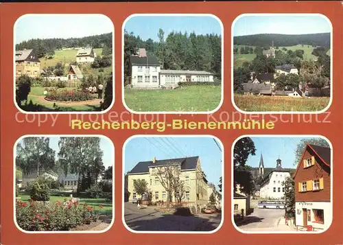 Rechenberg Bienenmuehle Osterzgebirge Parkanlage Cafe am Waldbad Hallenschwimmbad Ferienheim Zur Post Kat. Rechenberg Bienenmuehle