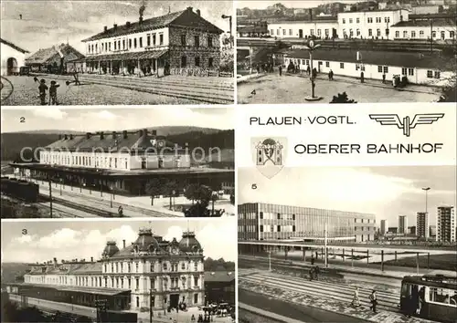 Plauen Vogtland Oberer Bahnhof Empfangsgebaeude  Kat. Plauen