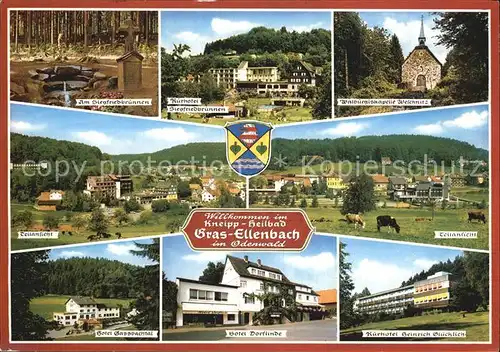 Gras Ellenbach Siegfriedbrunnen Kurhotel Walburgiskapelle Weichnitz Hotels Kat. Grasellenbach