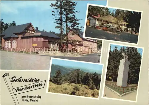 Schmuecke Berggasthaus Waldcafe Lenkgrund Monument Frauenwald Kat. Gehlberg