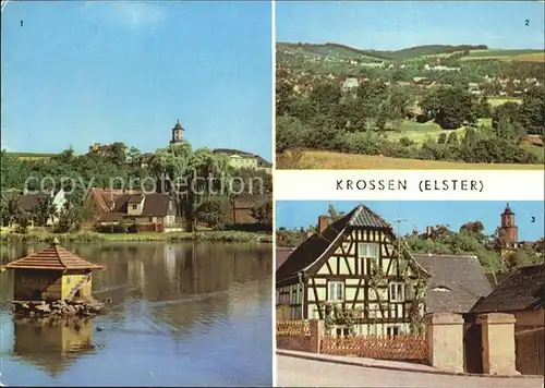 Crossen Elster Teich Muehlberg Schloss  Kat. Crossen Elster