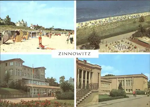 Zinnowitz Ostseebad Strand Sportanlage Haus Schmirgal Kulturhaus