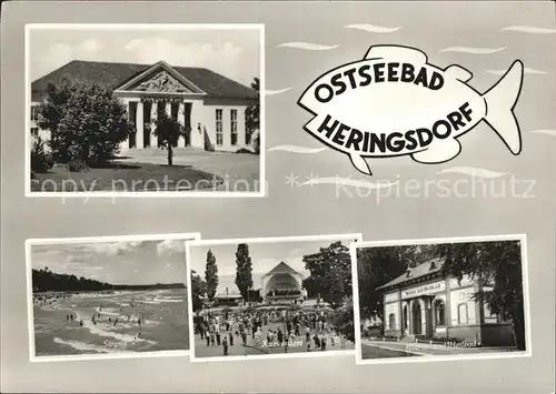 Heringsdorf Ostseebad Usedom Strand Kurkonzert Kat. Heringsdorf