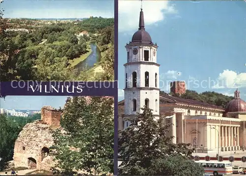 Vilnius Kathedrale Panorama Ruine Kat. Vilnius