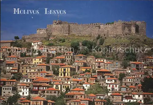 Lesbos Burg Stadtansicht Kat. Insel Lesbos