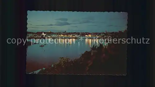 Hamilton Bermuda Skyline at dusk as seen from Paget Shore Kat. 