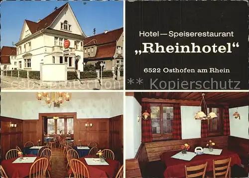 Osthofen Rheinhessen Hotel Rheinhotel  Kat. Osthofen