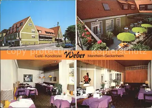 Seckenheim Cafe Weber  Kat. Mannheim