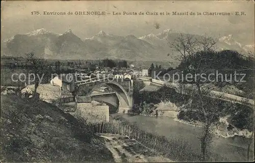 Claix Isere Les Ponts et le Massif de la Chartreuse Alpes Francaises Kat. Claix