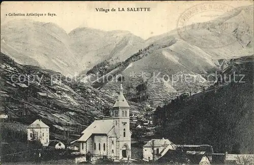 La Salette Fallavaux Vue du village Alpes Francaises Kat. La Salette Fallavaux