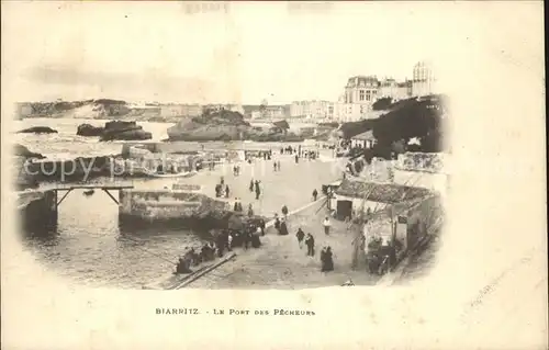Biarritz Pyrenees Atlantiques Port des pecheurs Kat. Biarritz