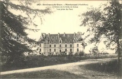 Monteneuf Chateau de la Gree de Calac Parc Kat. Monteneuf