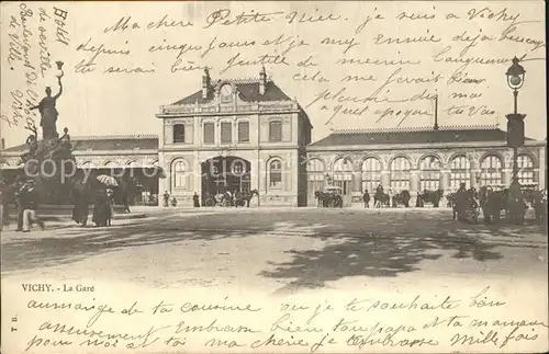 Vichy Allier La Gare Monument Bahnhof Kat. Vichy