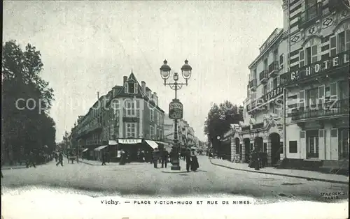 Vichy Allier Place Victor Hugo et Rue de Nimes Kat. Vichy