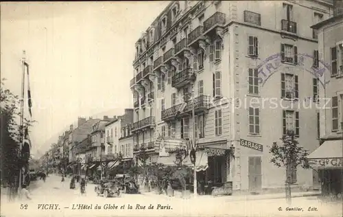 Vichy Allier Hotel du Globe et la Rue de Paris Kat. Vichy