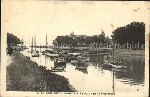 Le Pouliguen Port vers la promenade bateaux Kat. Le Pouliguen