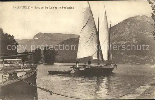 Annecy Haute Savoie Barque du Lac et le Parmelan Kat. Annecy