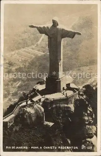 Rio de Janeiro Christo Redemptor Fliegeraufnahme Kat. Rio de Janeiro