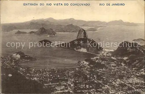 Rio de Janeiro Entrada do Rio Vista do Corcovado Kat. Rio de Janeiro