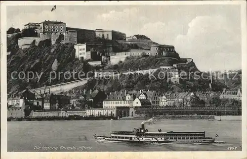 Koblenz Rhein Festung Ehrenbreitstein Kat. Koblenz