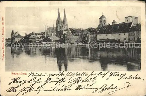 Regensburg Teilansicht mit Dom Kat. Regensburg