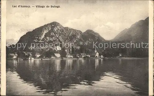 Duingt Village au bord du Lac d Annecy Montagnes Kat. Duingt