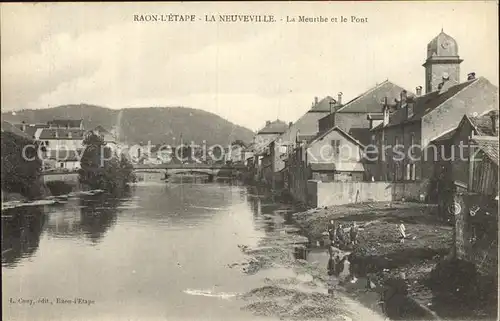 Raon l Etape Vosges La Neuveville La Meurthe et le Pont Kat. Raon l Etape