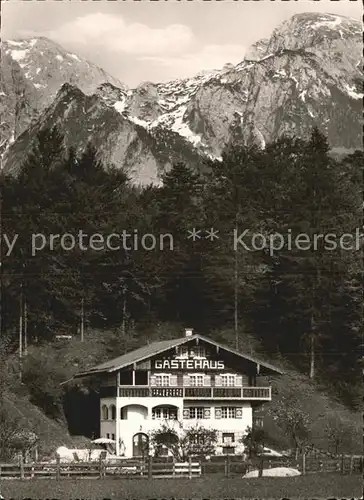 Schoenau Berchtesgaden Gaestehaus Weide  Kat. Berchtesgaden