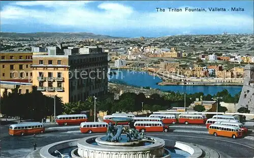 Valletta Malta The Trito Fountain Kat. Malta